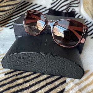Prada SPR 01O Pink and Tortoise Shell Sunglasses